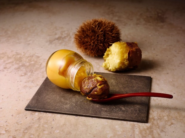 4Lサイズの大粒丹波栗が一粒入った超贅沢なプリン新発売「まるごと丹波栗入り蜜芋プリン」｜中島大祥堂