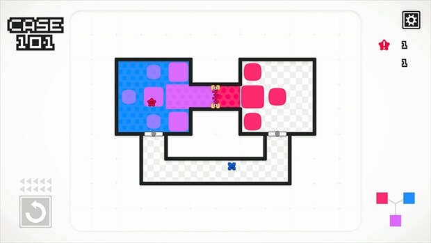 紫ワクチンを赤フィルターで分離