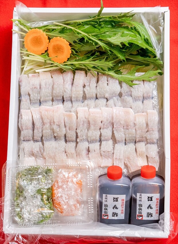 「道頓堀 治兵衛」の鰻のしゃぶしゃぶセット2