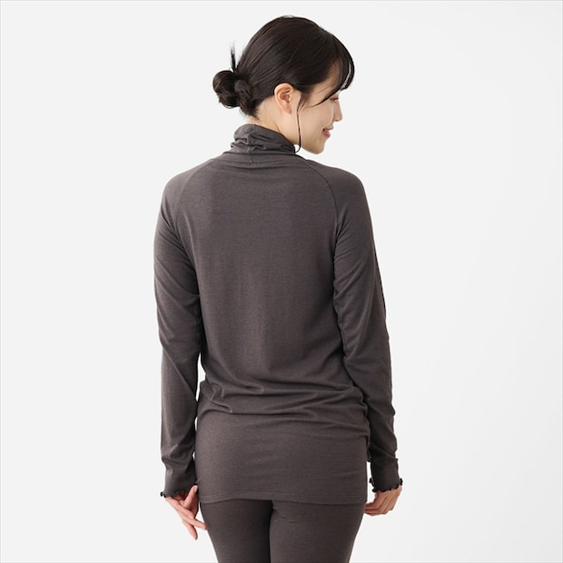 H 保湿綿混ナイトインナータートルネック