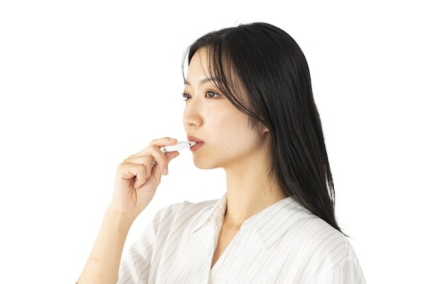 尻尾を吹くだけ