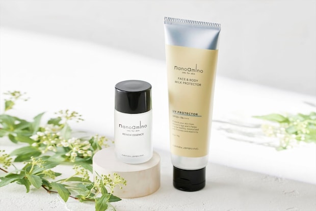 【日中も夜も抜かりなし！24時間設計のスキンケア】UVセラム＆リニューエッセンス登場｜ナノアミノ