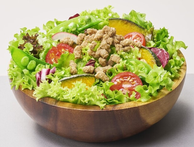 サラダなどのかけるだけでたんぱく質が摂れます