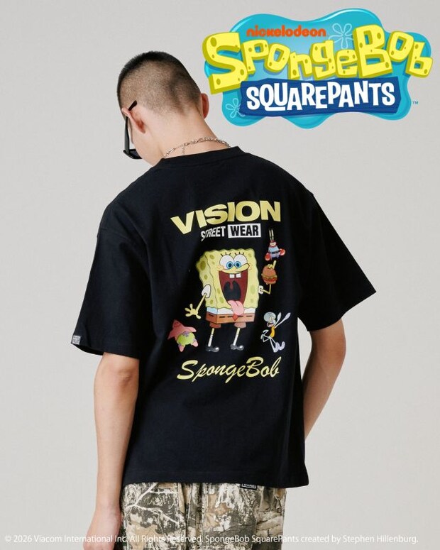 【スポンジ・ボブコラボ】SkaterTee / スケーターグラフィックTシャツ　後ろ