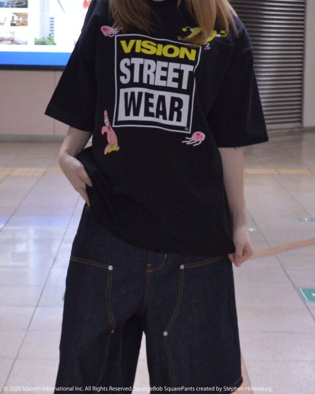 【スポンジ・ボブコラボ】VSW LogoT / VSWロゴグラフィックTシャツ　後ろ
