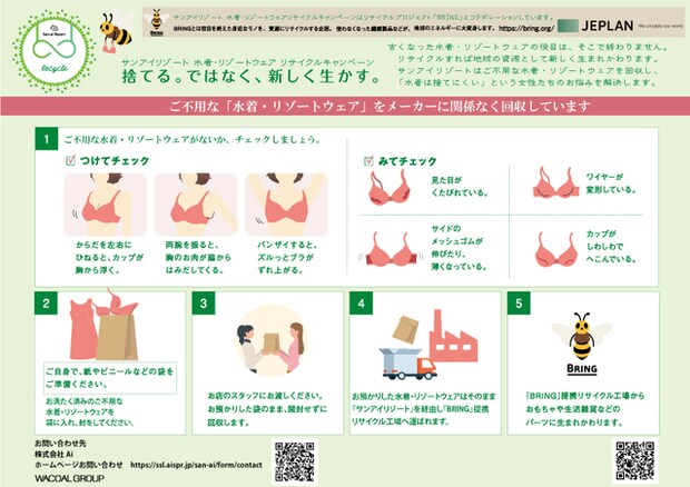 水着のリサイクル方法