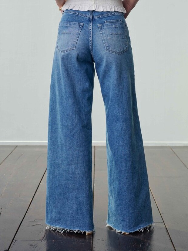 LYDIA -wide flare- #Cutoff Light Blue3