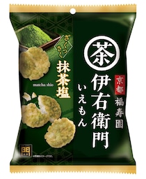 【伊右衛門】抹茶の贅沢な風味と塩味がおいしい揚げせんべい♪「伊右衛門 抹茶塩」新発売だよ
