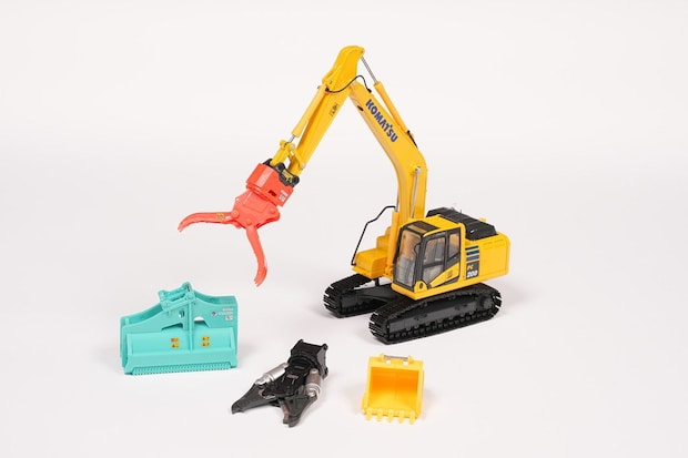 【カプセルトイ】タグチ製の建設機械アタッチメントが1/32のミニチュアサイズに！重機好きはチェックして～！