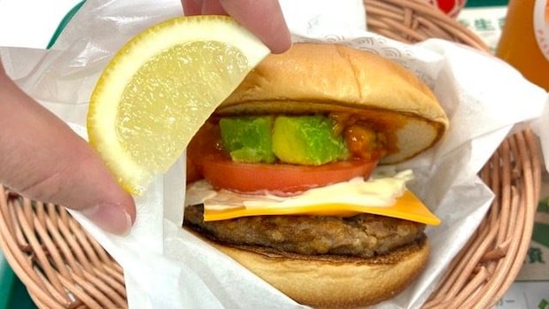 アボカド タコスバーガー レモン