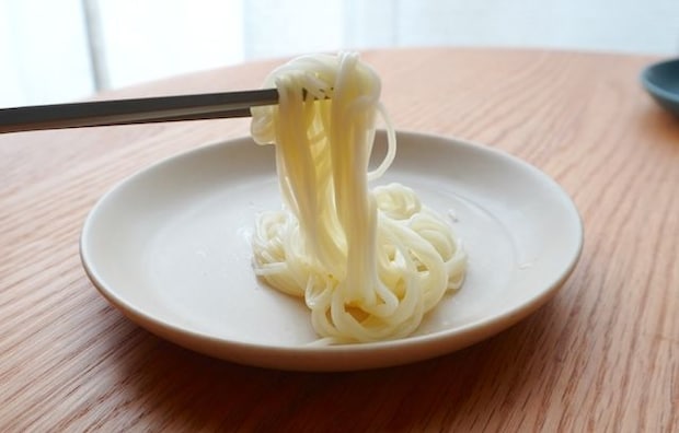水素水で茹でた麺