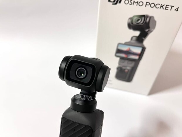 DJI Osmo Pocket 4のカメラ部分をアップで撮影した様子