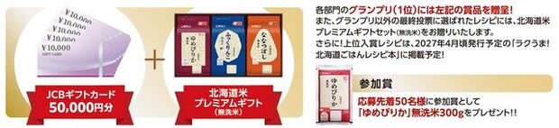 商品が贈られます