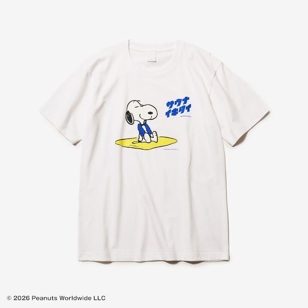 PEANUTS×サウナイキタイ　Tシャツ　ホワイト