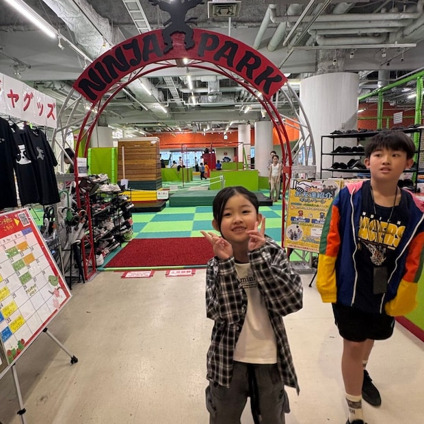 ニンジャパークお台場店SASUKE体験雨の日の過ごし方