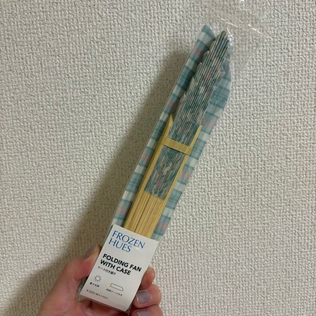 スリーコインズスリコ3COINSケース付き扇子冷感グッズ