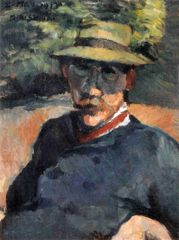 岸田劉生『B．L．の肖像（バーナード・リーチ像）』