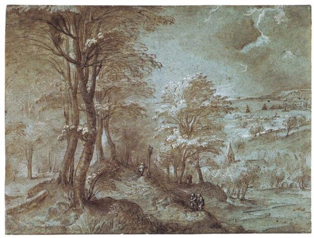 1024px-Pieter_Bruegel_the_Elder_-_1554_-_Wooded_Landscape_with_a_Distant_View_toward_the_Sea