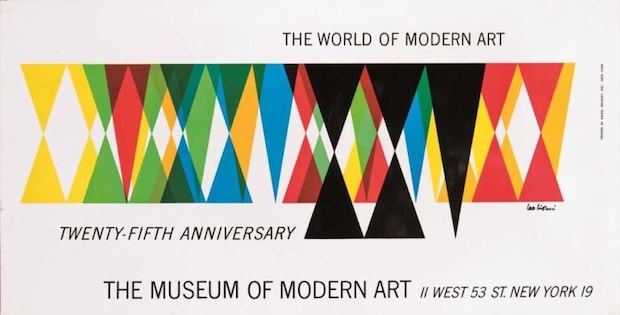 ニューヨーク近代美術館　開館25周年記念ポスター