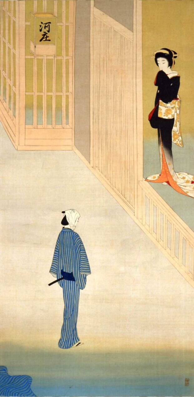 《河庄》昭和10（1935）年頃 絹本着色