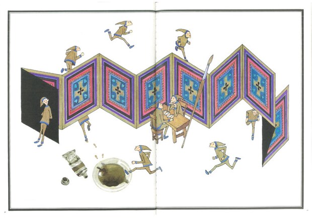 安野光雅 絵『ふしぎなえ』福音館書店（1971年）p.20, 21