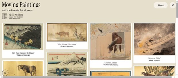 「Moving Paintings」画面キャプチャ ©︎Google Arts & Culture
