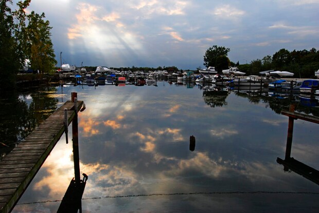 学生時代に撮影したエリー湖の風景。自然へのまなざしがすべての原点。