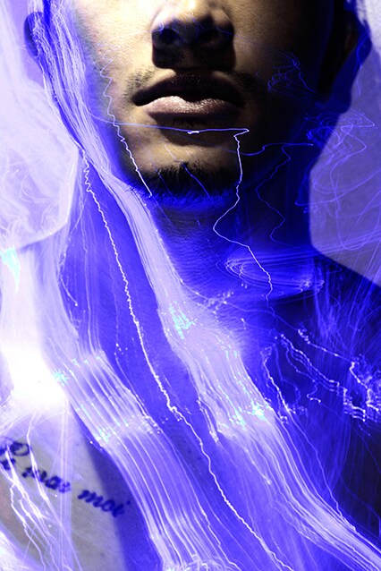 友人をモデルにした作品撮り。