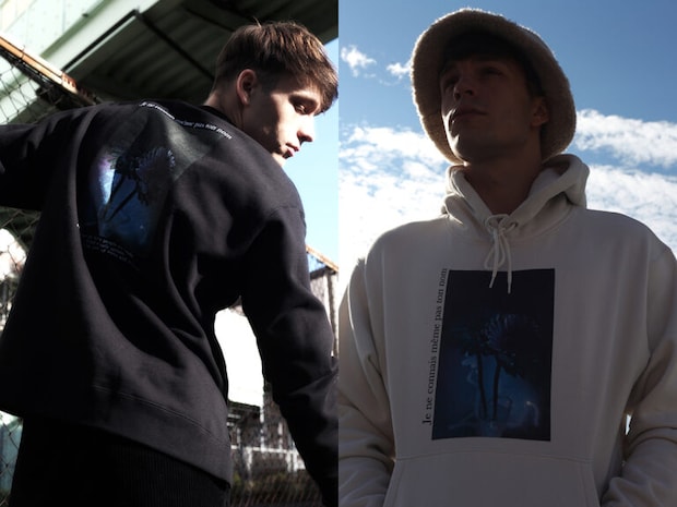 JUN Redとのコラボシリーズ。光の軌跡をデザインに落とし込んだ。