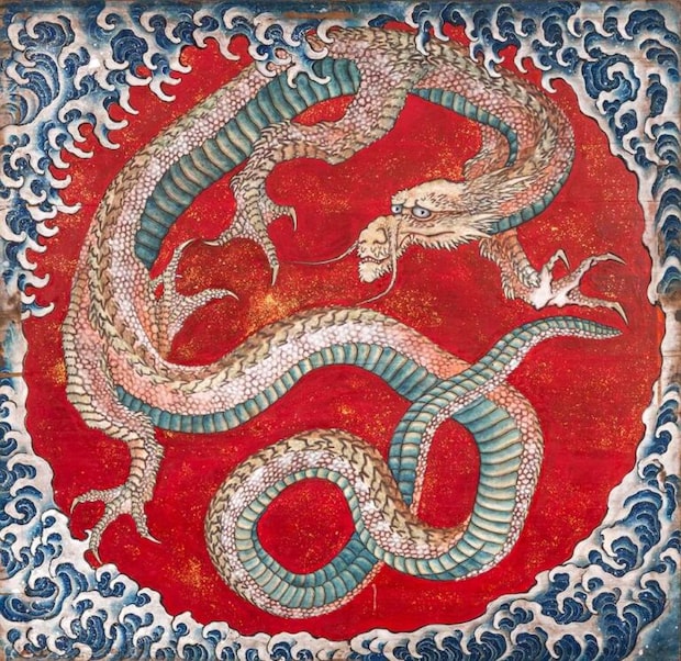 東町祭屋台天井絵「龍」