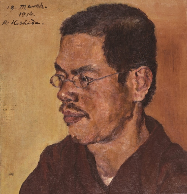 岸田劉生《武者小路実篤像》　1914年