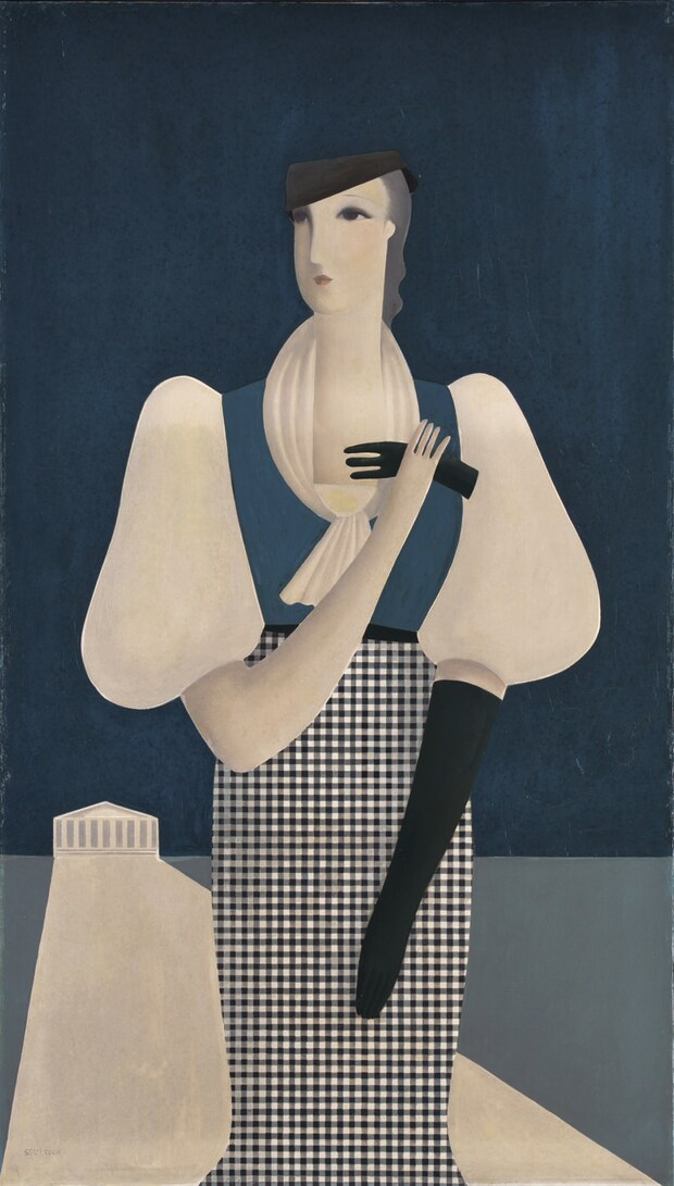 東郷青児《黒い手袋》　1933年