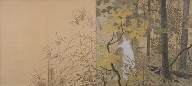 下村観山《白狐》