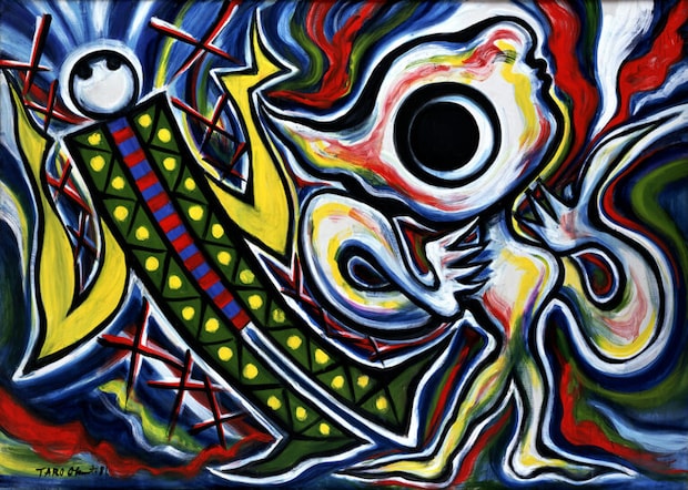 岡本太郎《遭遇》 1981年 川崎市岡本太郎美術館蔵