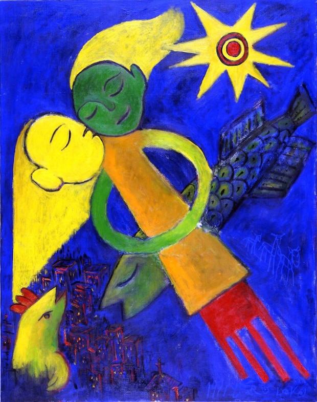 「夜色のさかな」　リキテックス　キャンバス　116×91㎝