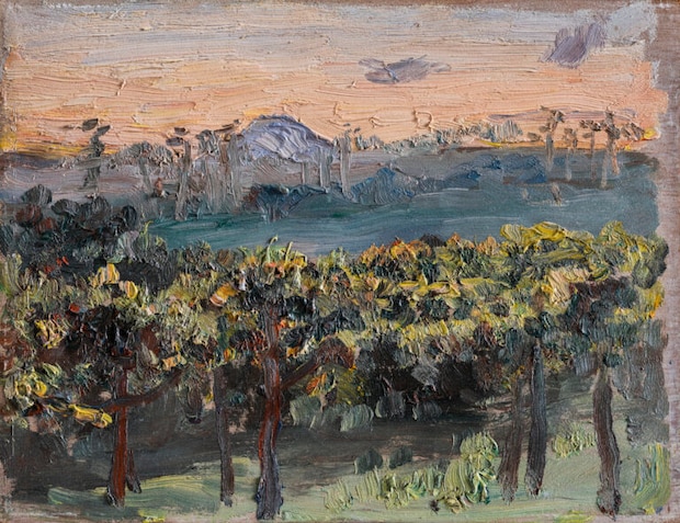 黒田清輝《夕の梨畑》1919年　東京国立博物館所蔵 Image：TNM Image Archives