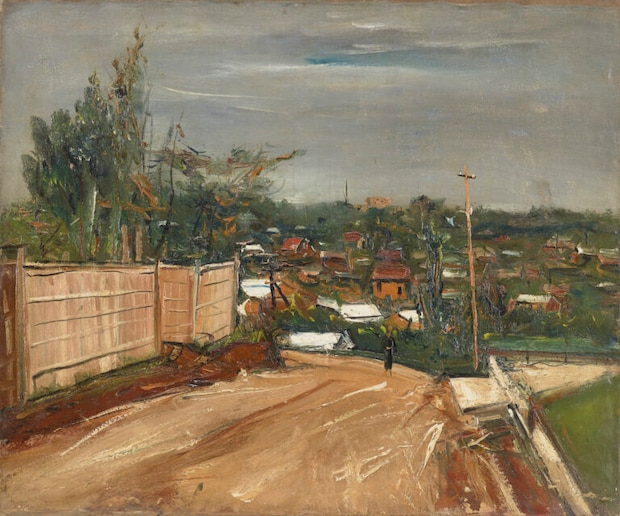 佐伯祐三《下落合風景》1926年 大阪中之島美術館蔵