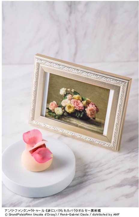 アンリ・ファンタン=ラトゥール 《鉢にいけられたバラ》　オルセー美術館、パリ