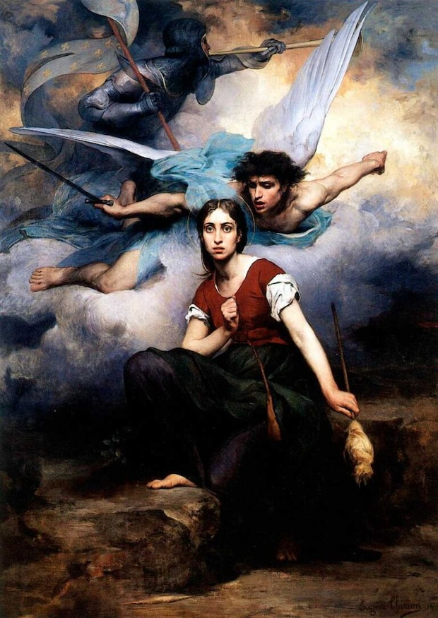 ウジェーヌ・ロマン・ティリオン『声を聞くジャンヌ・ダルク』