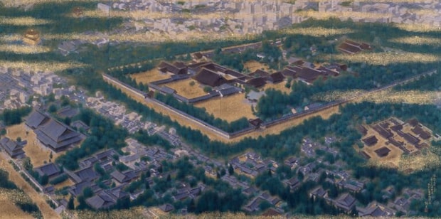 《平成の洛中洛外（右隻）》183×362cm 2003年