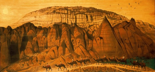 《文明の十字路を往く アナトリア高原 カッパドキア》 770,000円 税込（リトグラフ/42.2×90cm/2011年）