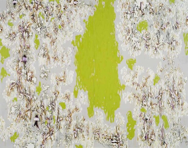 《中央の速い白 XIII》1990年　千葉市美術館蔵　©NATSUYUKI NAKANISHI