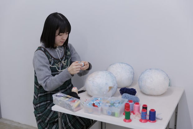 山田未佐子　制作の様子