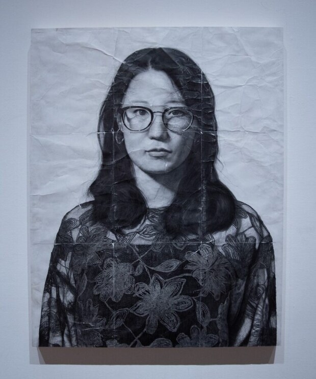 出展作品 pencil and acrylic on panel 1300 × 1010mm 2025