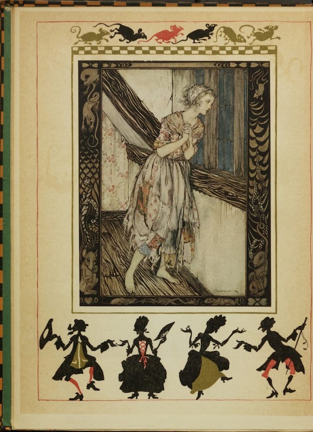 アーサー・ラッカムのギフトブック『シンデレラ』（1919年）