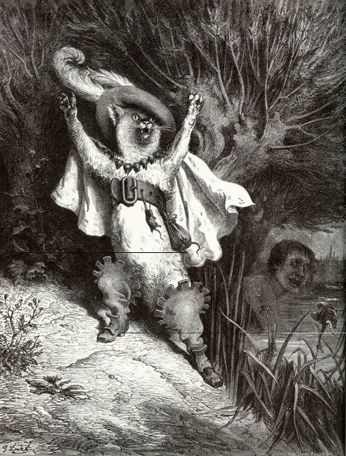 19世紀後半に活躍した挿絵画家ギュスターブ・ドレの『長靴をはいた猫』