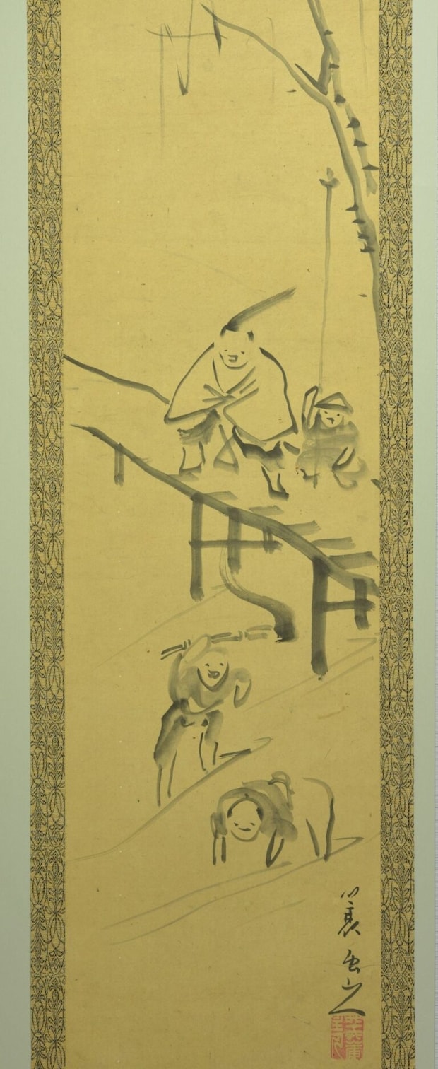 蓑虫山人『[観漁図]』