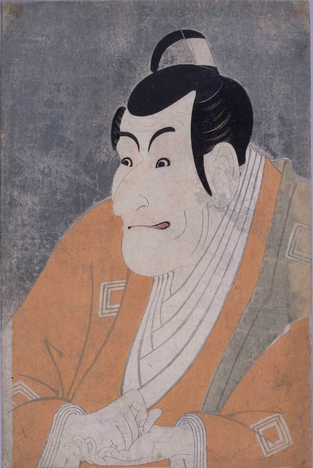 市川鰕蔵の竹村定之進　東洲斎写楽/画　寛政6年(1794)