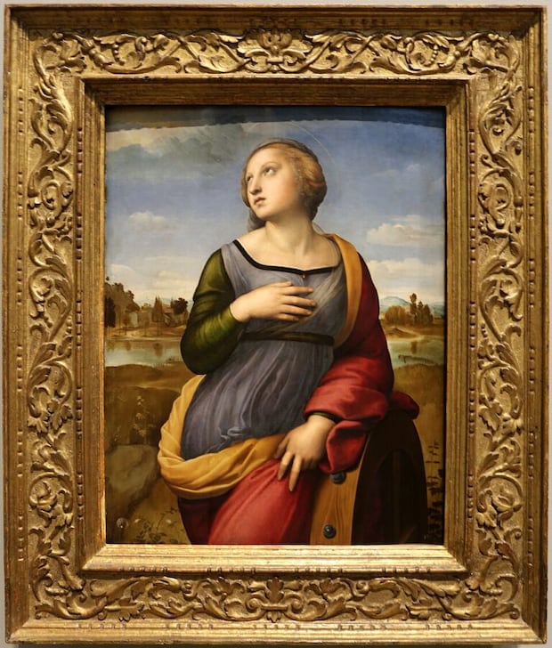 ラファエロ、『アレクサンドリアの聖カタリナ』