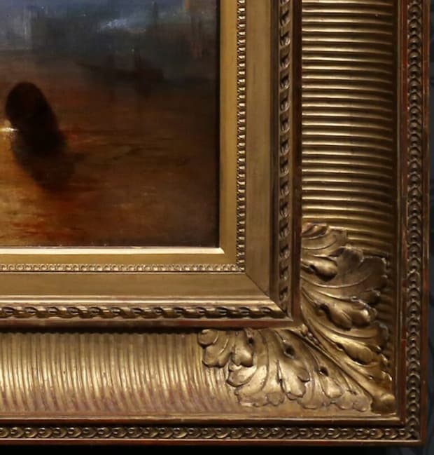 ターナー作『戦艦テメレール号』の額縁部分